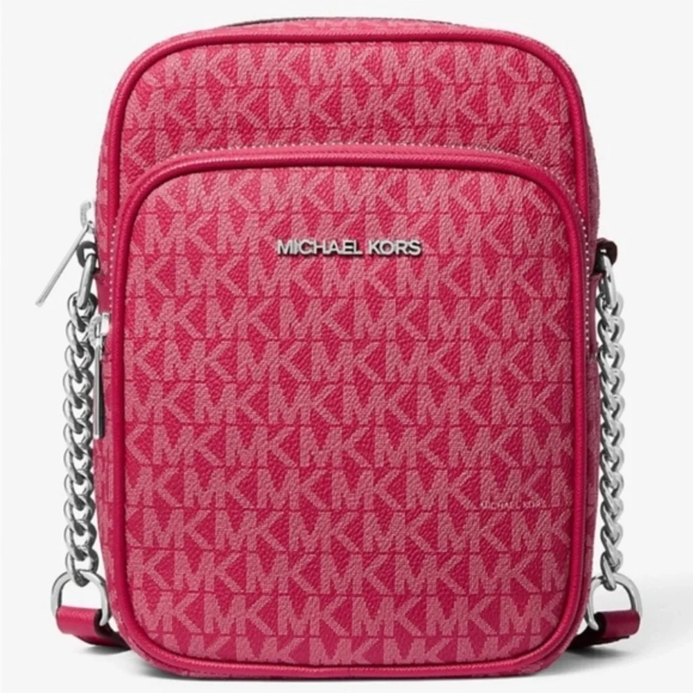 Michael Kors Fuchsia Logo Crossbody Bag